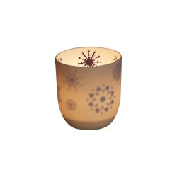 Christmas ceramic candleholder Bolsius "Snowflake"