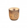 Christmas ceramic candleholder Bolsius "Snowflake"