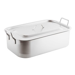 Roasting pan with cover, s/s