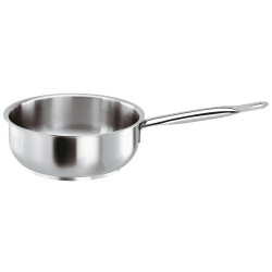 Curved sauté pan