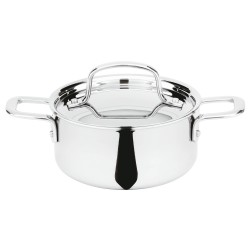 Tri Wall Stainless Steel Mini Casserole Pan with Lid