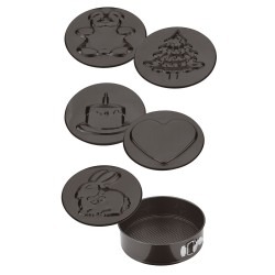 Spring Form Cake Tin With 6 Bases