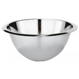 Hemispherical mixing bowl, s/s