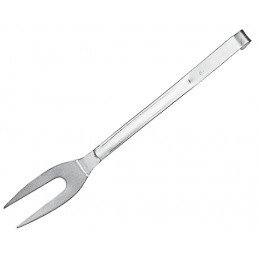 S/S One Piece Meat Fork Short Handle