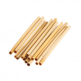 Bamboo Straight Straws 200mm (Pack of 24)