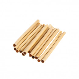 Bamboo Straight Straws 140mm (Pack of 24)