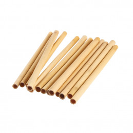 Bamboo Straight Straws 200mm (Pack of 24)