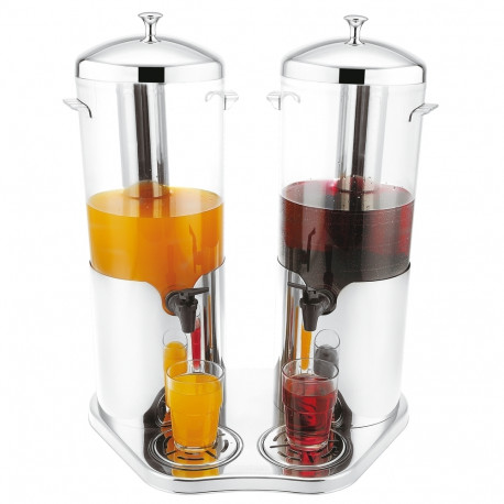 Stainless Steel Juice Dispenser Double