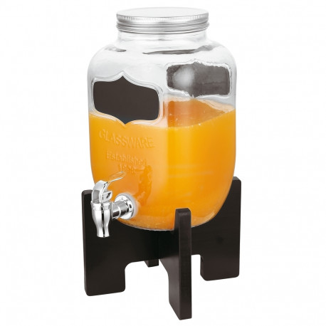 Wood Base Juice Dispenser Black