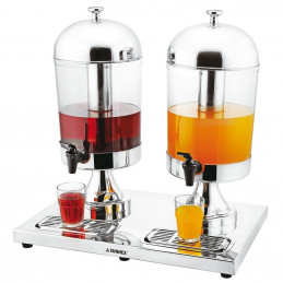 Stainless Steel Juice Dispenser Double