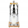 Milk dispenser 3/5 l, stainless steel/beech wood