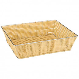 Bread basket, polyrattan, GN 1/2
