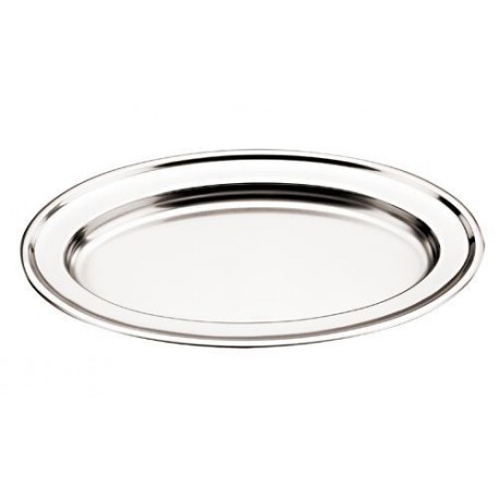 Oval meat dish, 18-10 s/s
