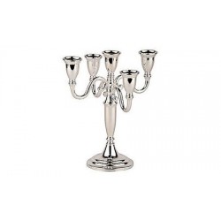 Candelabra 5-lights, silverplated