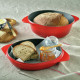 Cast Iron Bread Pot Red