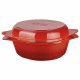 Cast Iron Bread Pot Red