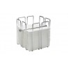 Napkin holder, chrome plated wire